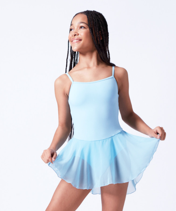 Girls Blue Skirted Ballet Leotard - Primary Ballet (COLLECT SEPTEMBER)